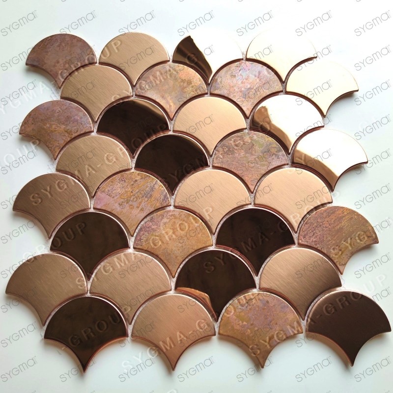Mosaico in rame per parete cucina bagno HOOPA
